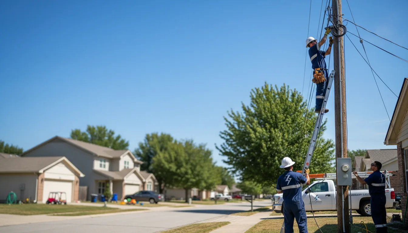 Residential electrician providing installation services in Bossier City, LA